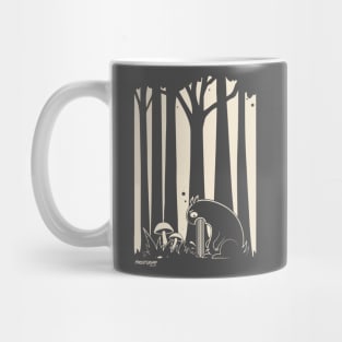 Cute monster 's mushroom trip in the forest Mug